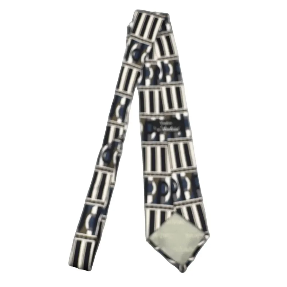 X'andrini Silk Dress Tie Made in USA‎ Multicolor Geometric Pattern 55
